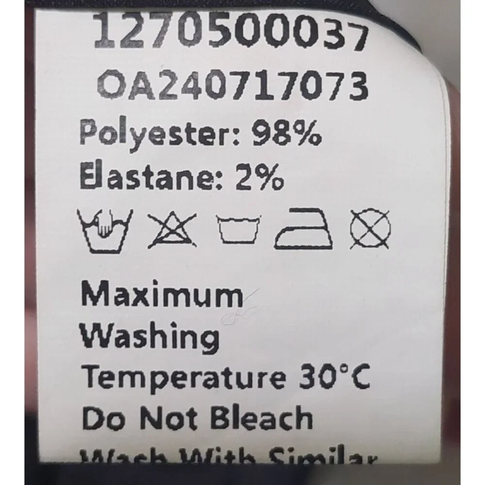 NWT Commense Black Textured Mini Dress W/ White Pleated Hem & Back Zipper Small - Picture 8 of 8